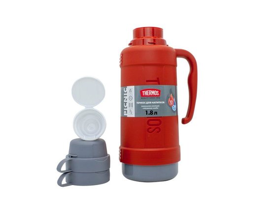 Термос THERMOS PICNIC 40 Series Red 1.8л стеклянная колба